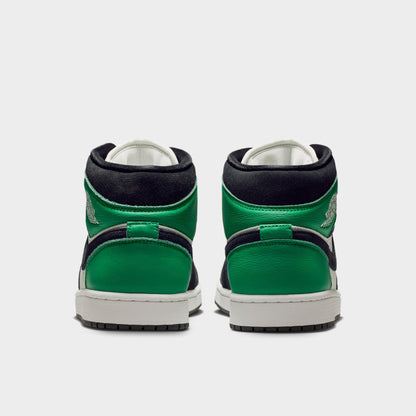 Jordan 1 Mid SE Summit White / Black - Lucky Green