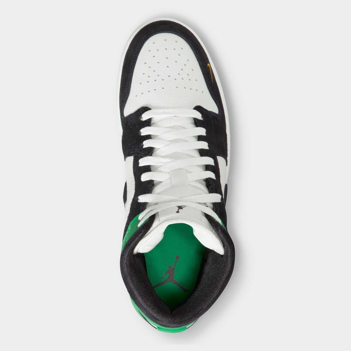 Jordan 1 Mid SE Summit White / Black - Lucky Green