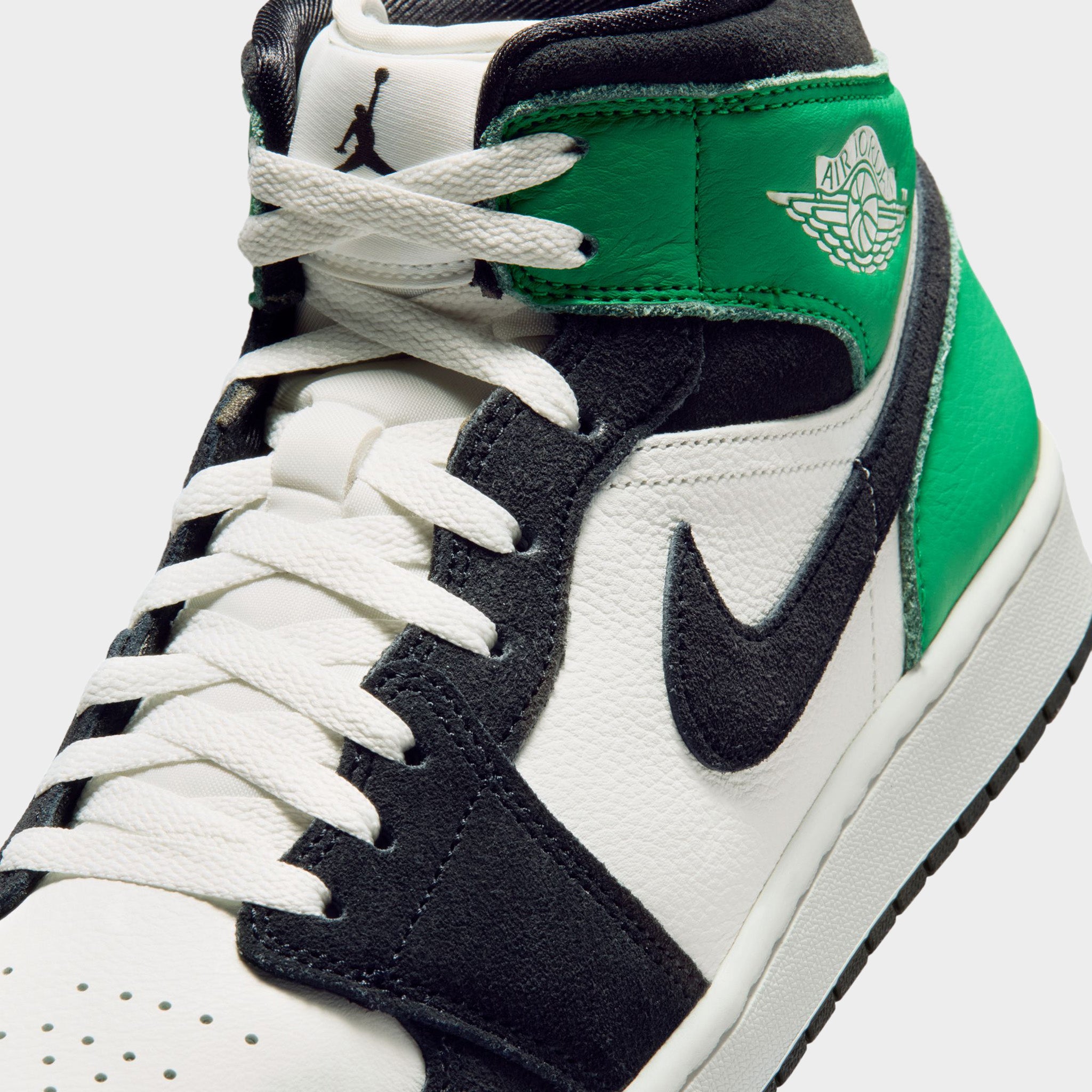Jordan 1 Mid SE Summit White / Black - Lucky Green – JD Sports