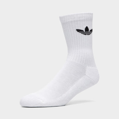 adidas Originals Trefoil Chaussettes Courtes Coussinées (Paquet de 6) / Blanc
