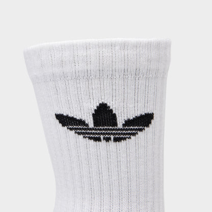 adidas Originals Trefoil Chaussettes Courtes Coussinées (Paquet de 6) / Blanc
