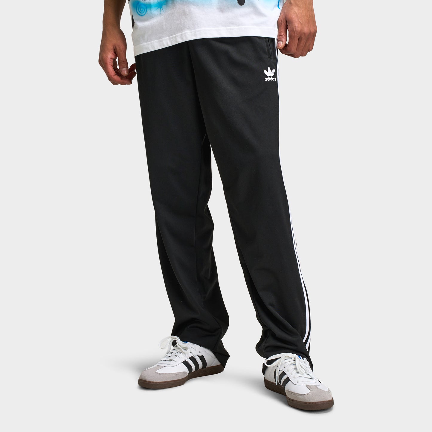 adidas Firebird Track Pants Black White – JD Sports