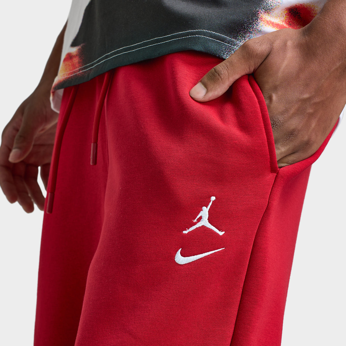 Jordan Brooklyn Fleece Pants Jordan Sweatpants Red Jordan Brooklyn
