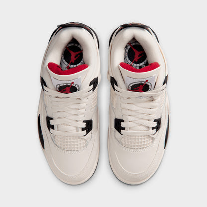 Jordan 4 Retro OG GS Flight Club Sail / Black - University Red