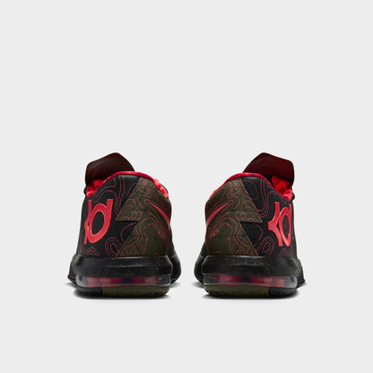 Nike KD VI Black / Atomic Red - Medium Olive