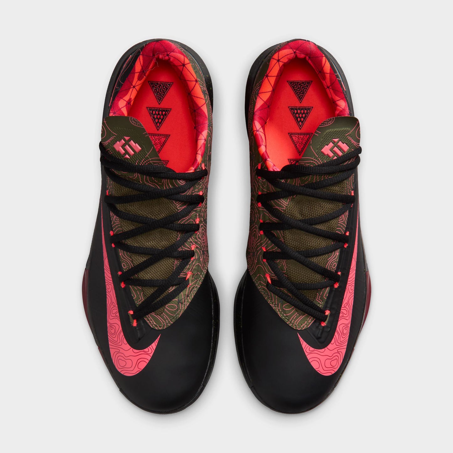 Nike KD VI Black / Atomic Red - Medium Olive