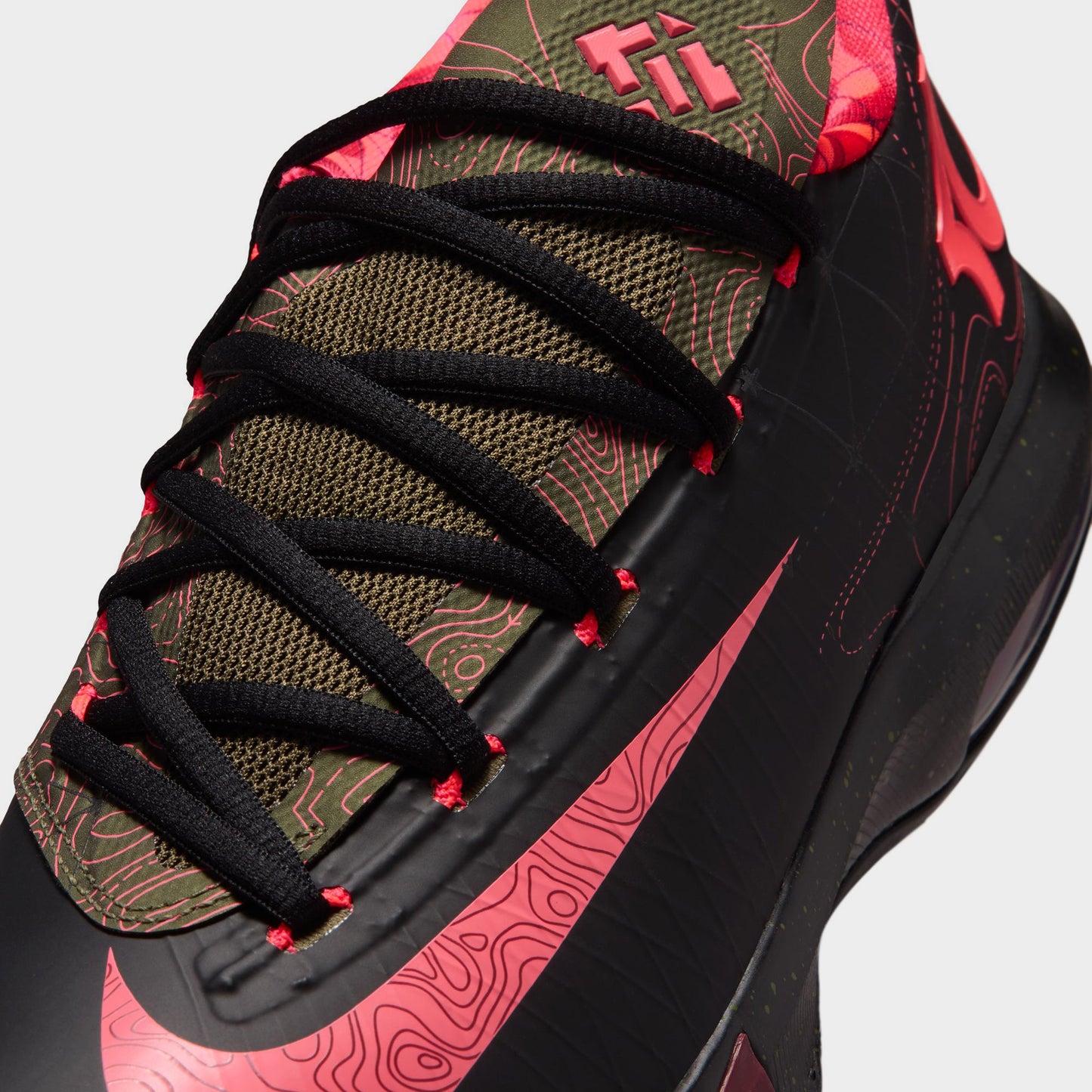 Nike KD VI Black / Atomic Red - Medium Olive