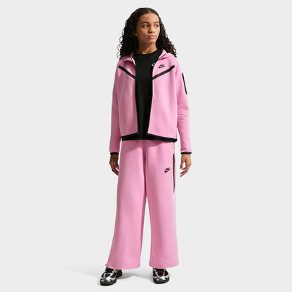 Nike Sportswear Pantalon à Jambes Larges en Molleton Tech / Rose Rise