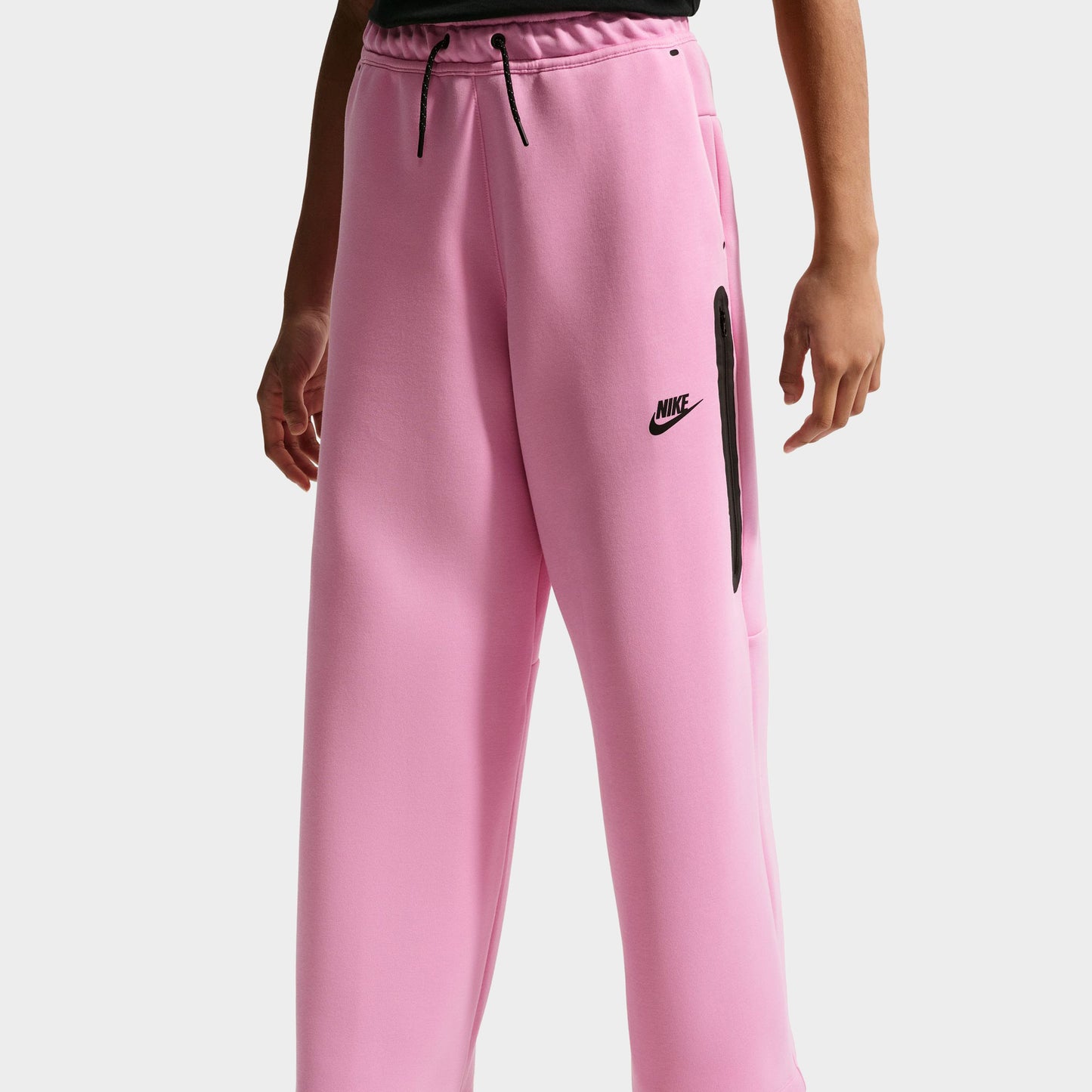 Nike Sportswear Pantalon à Jambes Larges en Molleton Tech / Rose Rise