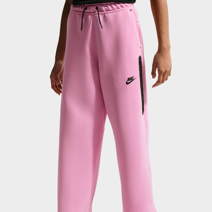 Nike Sportswear Pantalon à Jambes Larges en Molleton Tech / Rose Rise