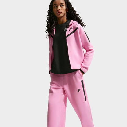 Nike Sportswear Pantalon à Jambes Larges en Molleton Tech / Rose Rise