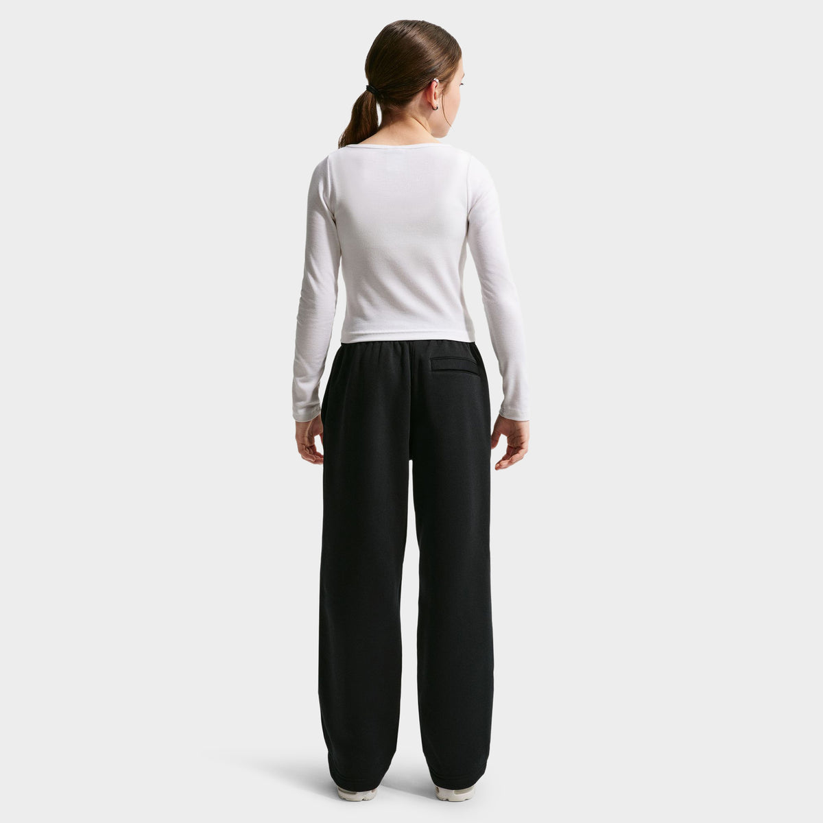 Nike Juniors' Loose Open Hem Pants / Black