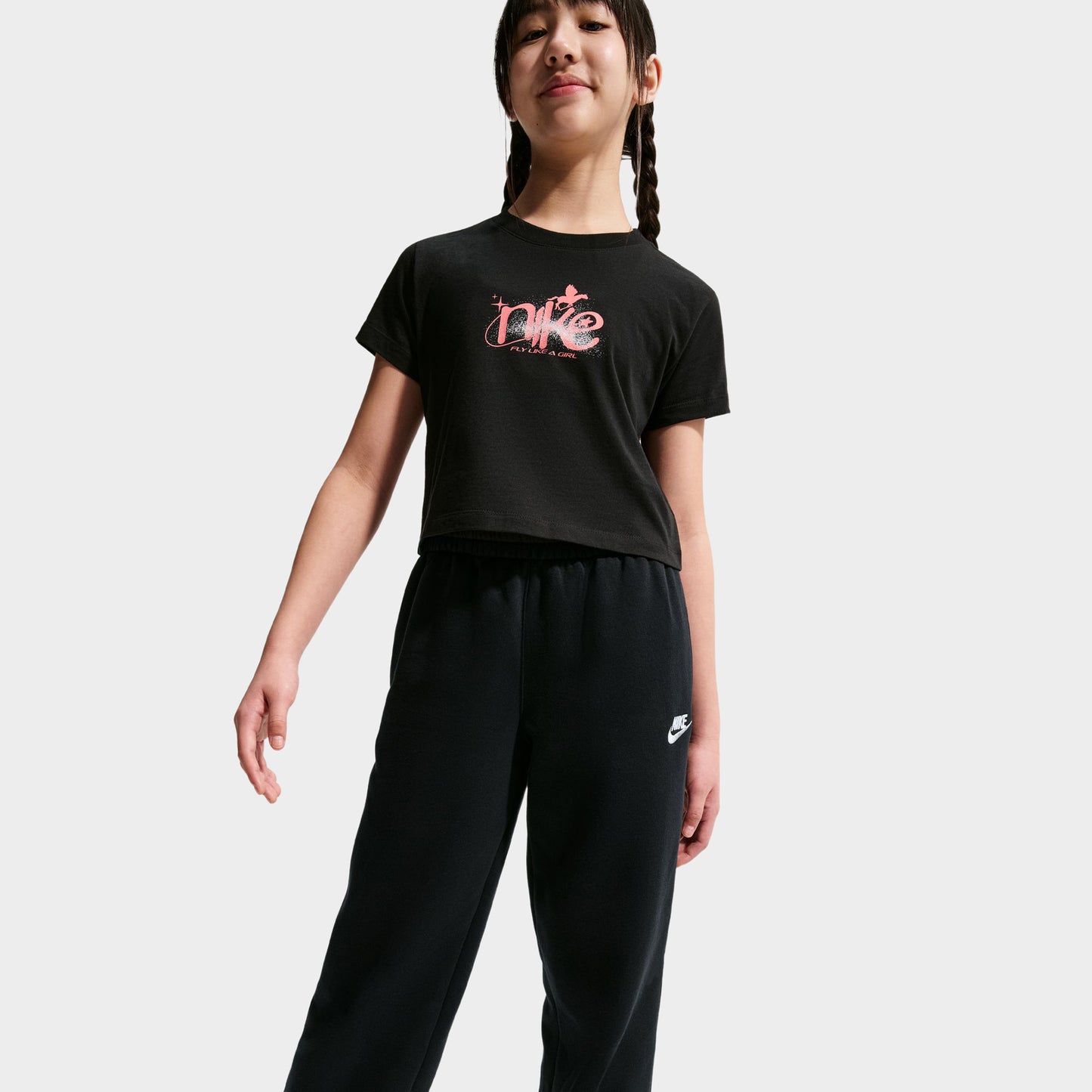 Nike Juniors' Loose Open-Hem Pants / Black