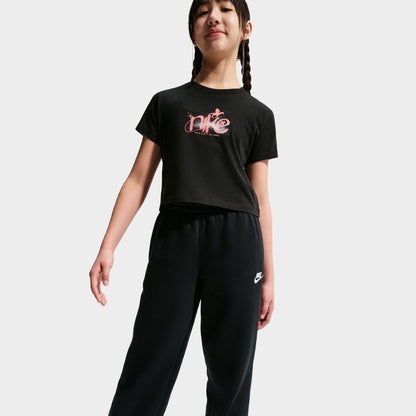 Nike Juniors' Loose Open-Hem Pants / Black