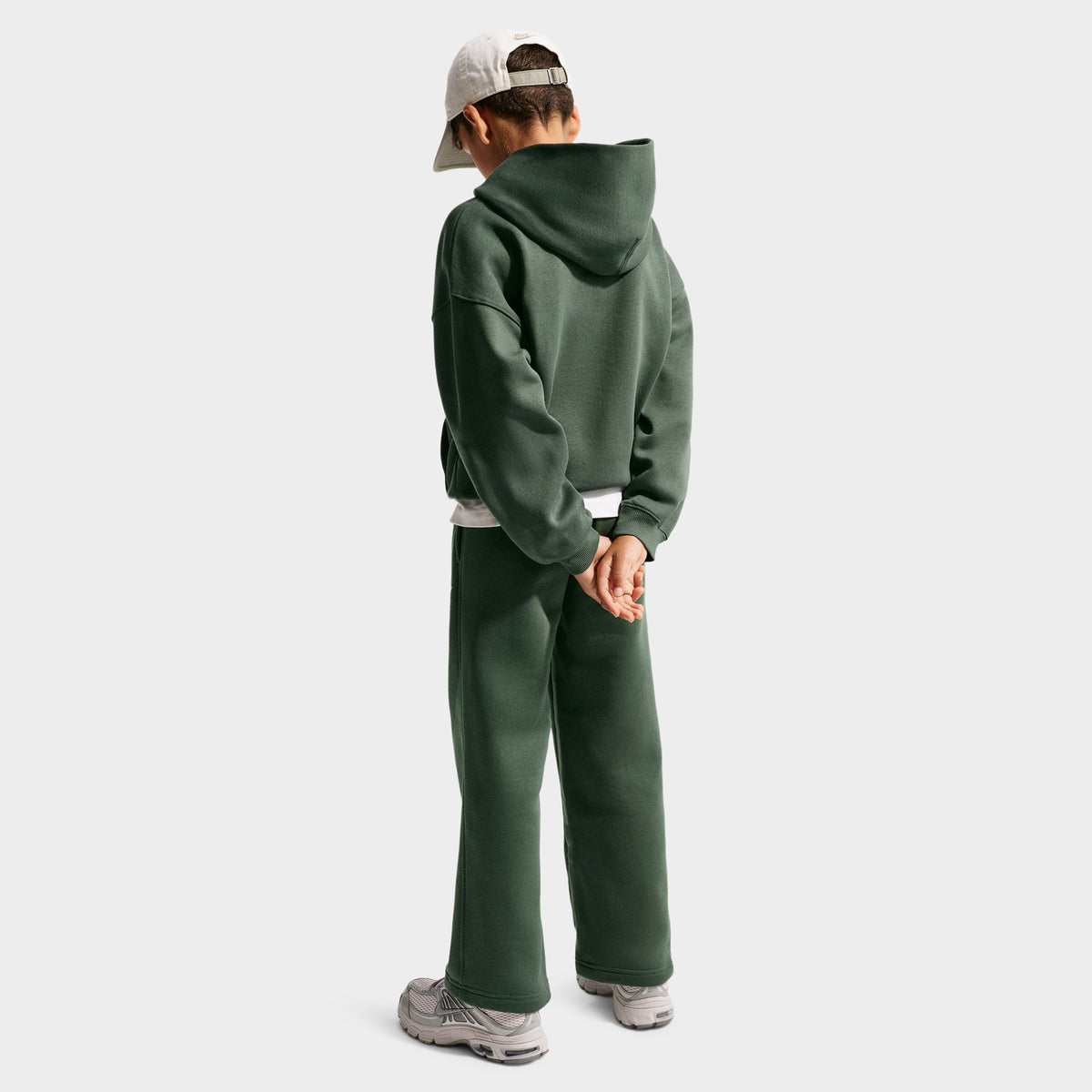Nike Junior Pantalon en polaire à ourlet Ouvert  / Vert Camouflage