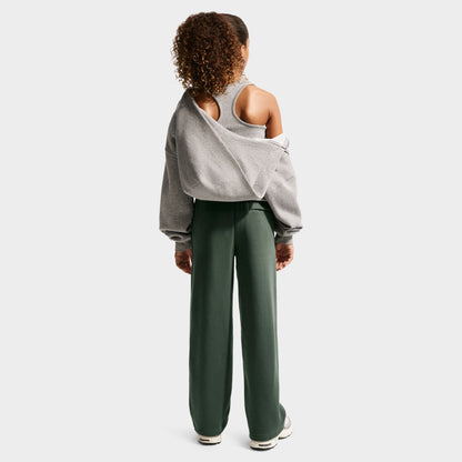 Nike Junior Pantalon en polaire à ourlet Ouvert  / Vert Camouflage
