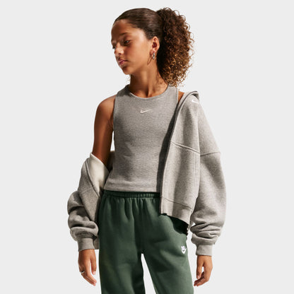 Nike Junior Pantalon en polaire à ourlet Ouvert  / Vert Camouflage