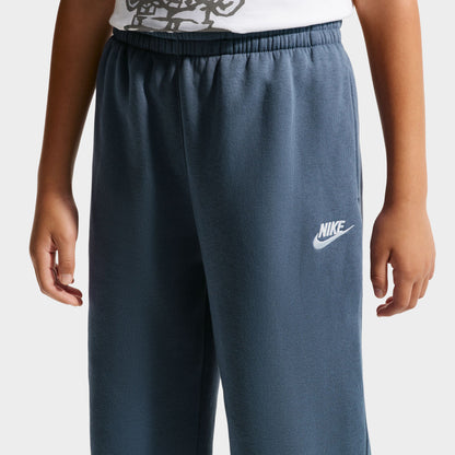Nike Junior Pantalon Club Polaire à ourlet ouvert / Bleu diffusé