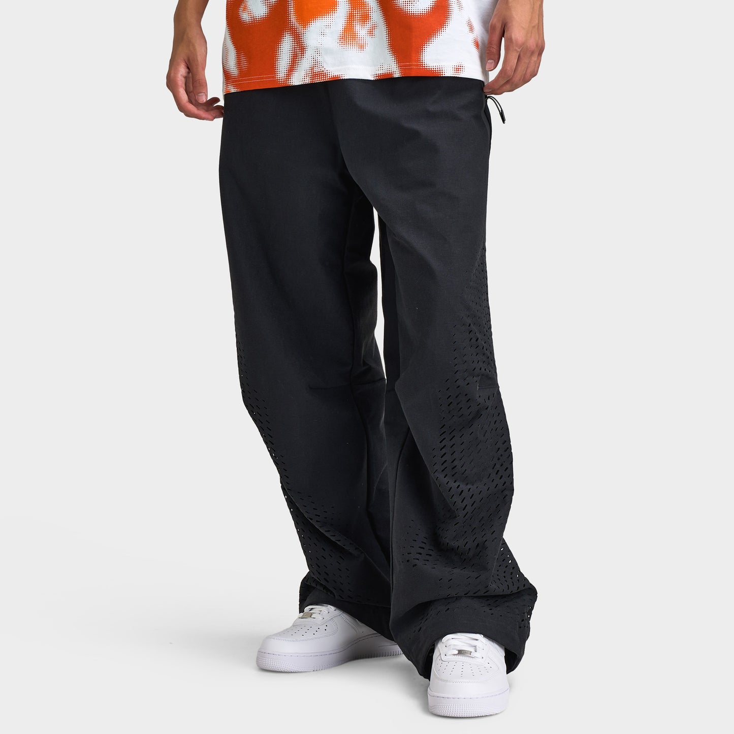Nike Tech Fleece Dri-Fit Shori Perf Open Hem Pants / Black