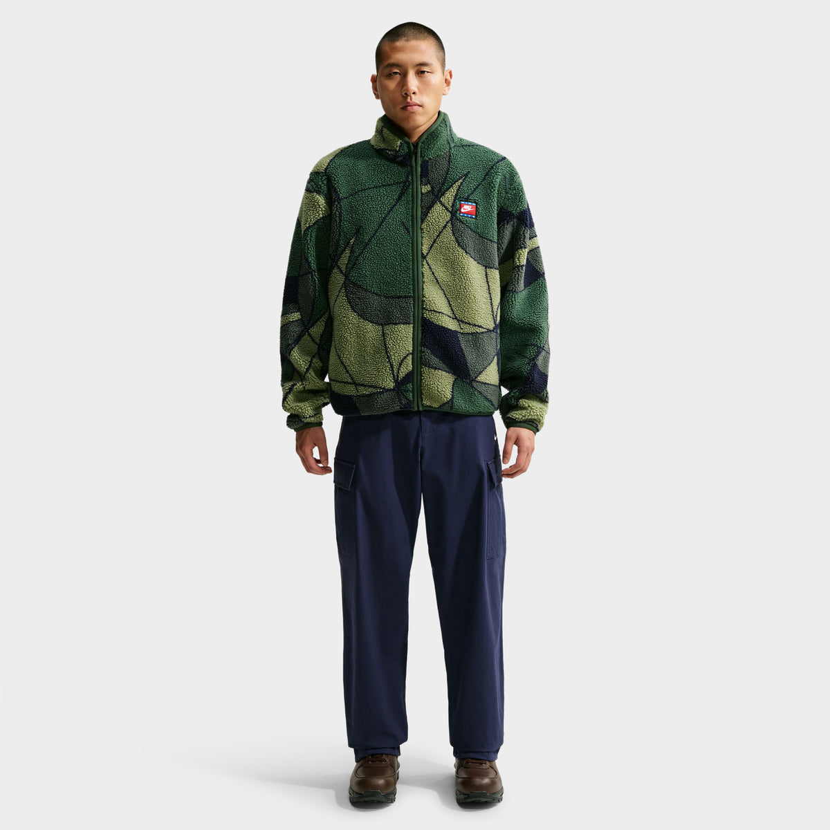 Nike Club Fleece AOP Art Top / Fir