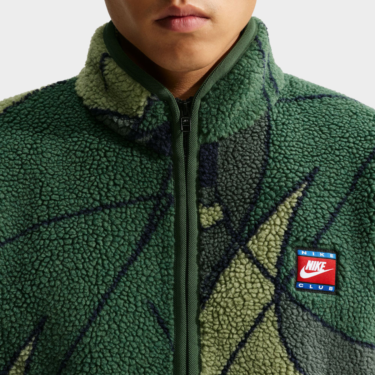 Nike Club Fleece AOP Art Top / Fir