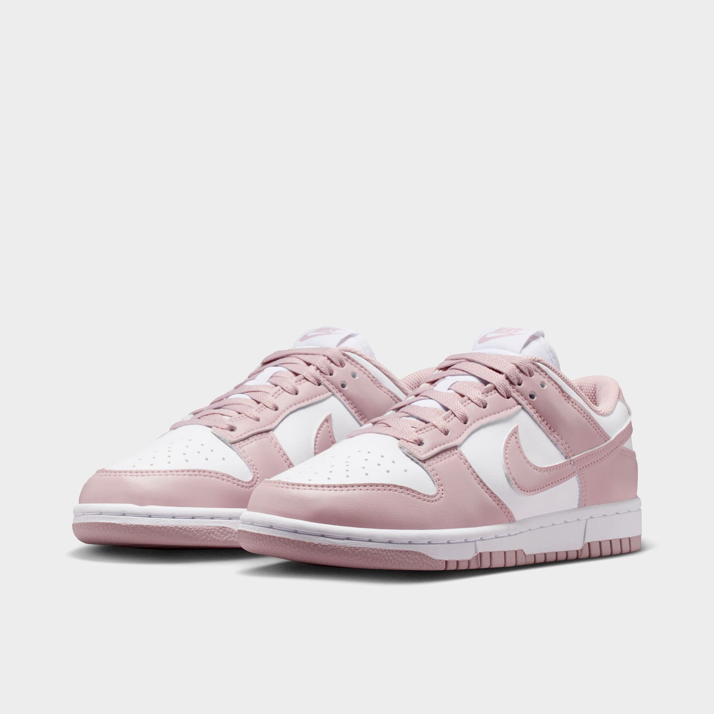 Nike Femmes Dunk Blanc / Rose Particule - Blanc
