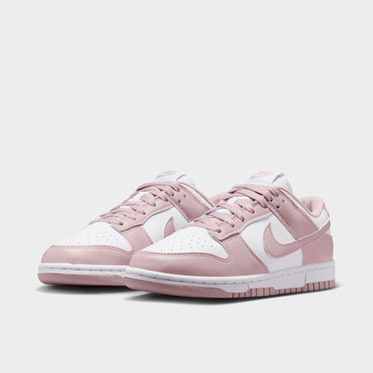 Nike Femmes Dunk Blanc / Rose Particule - Blanc