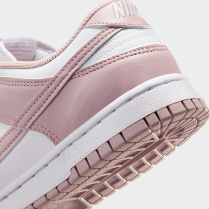 Nike Femmes Dunk Blanc / Rose Particule - Blanc