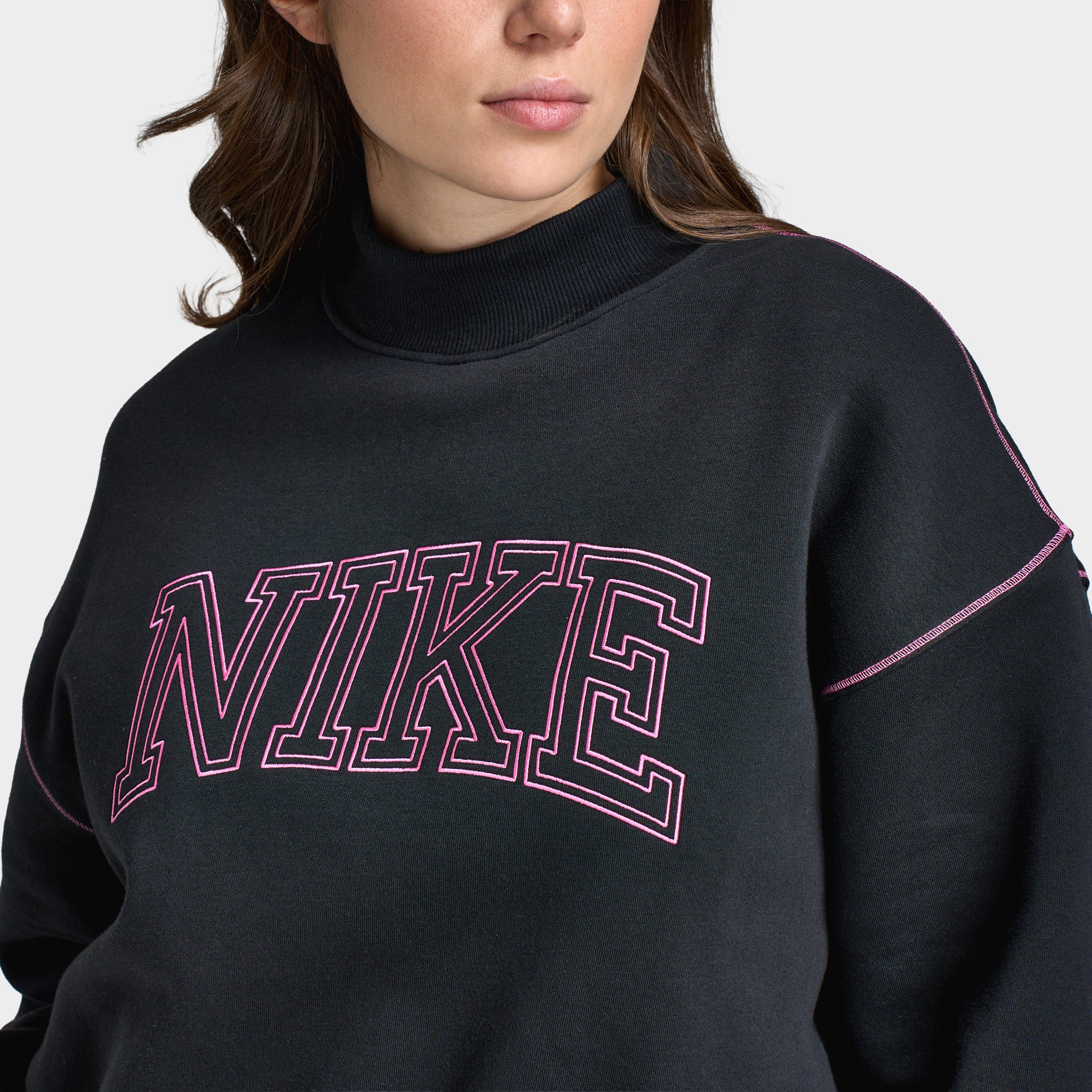 新品　BRIEFING BACK LOGO LINE MOCK NECK Men's T-shirt Mockup - Back Half Side View - Best Apparel Mockup