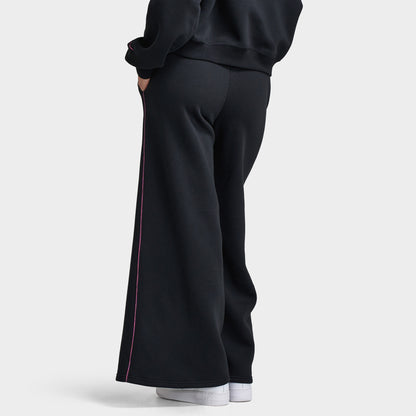 Nike Sportswear Women's Phoenix Fleece Logo Wide Leg / Black