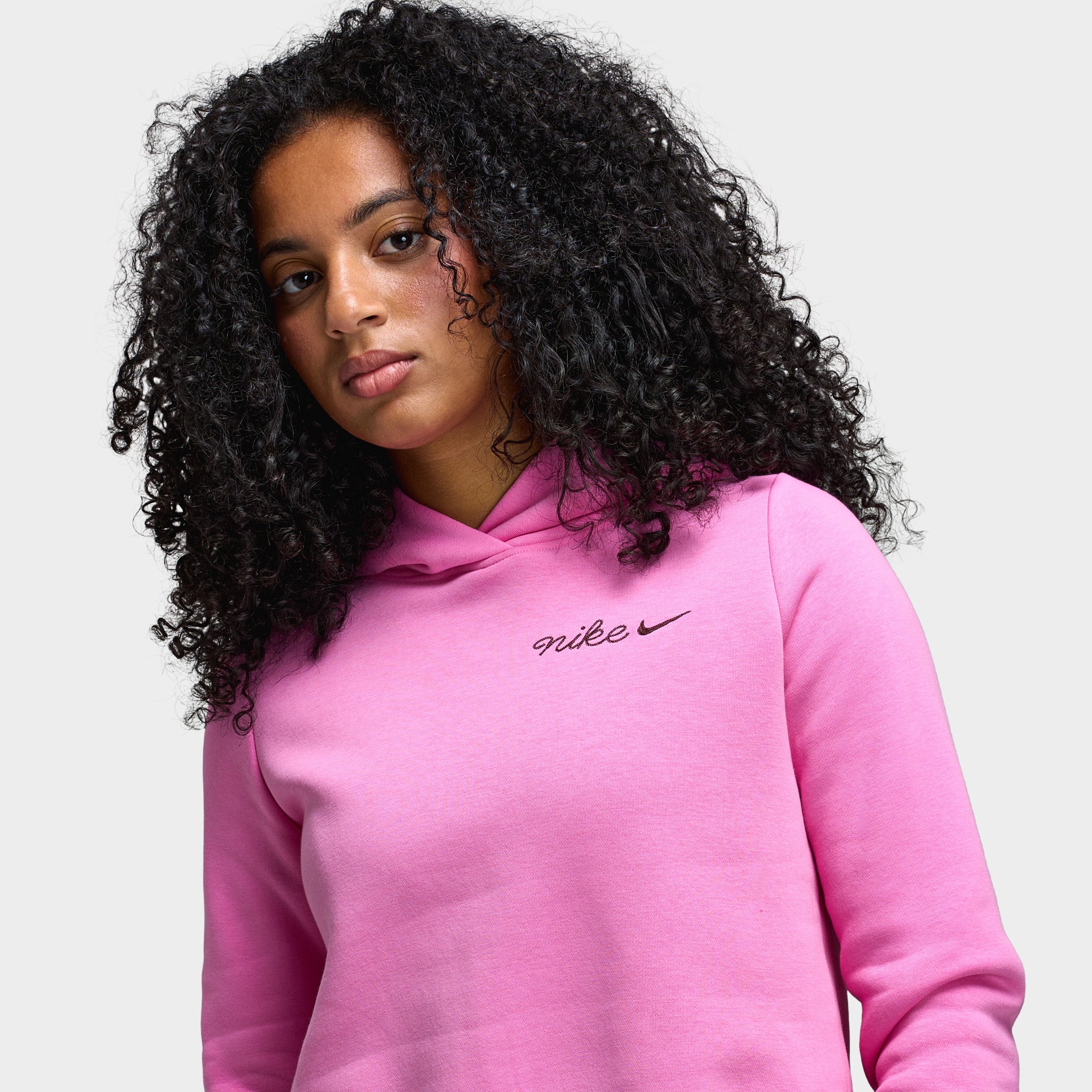 Nike Sportswear Phoenix Fleece Shrunken Hoodie / Playful Pink – JD