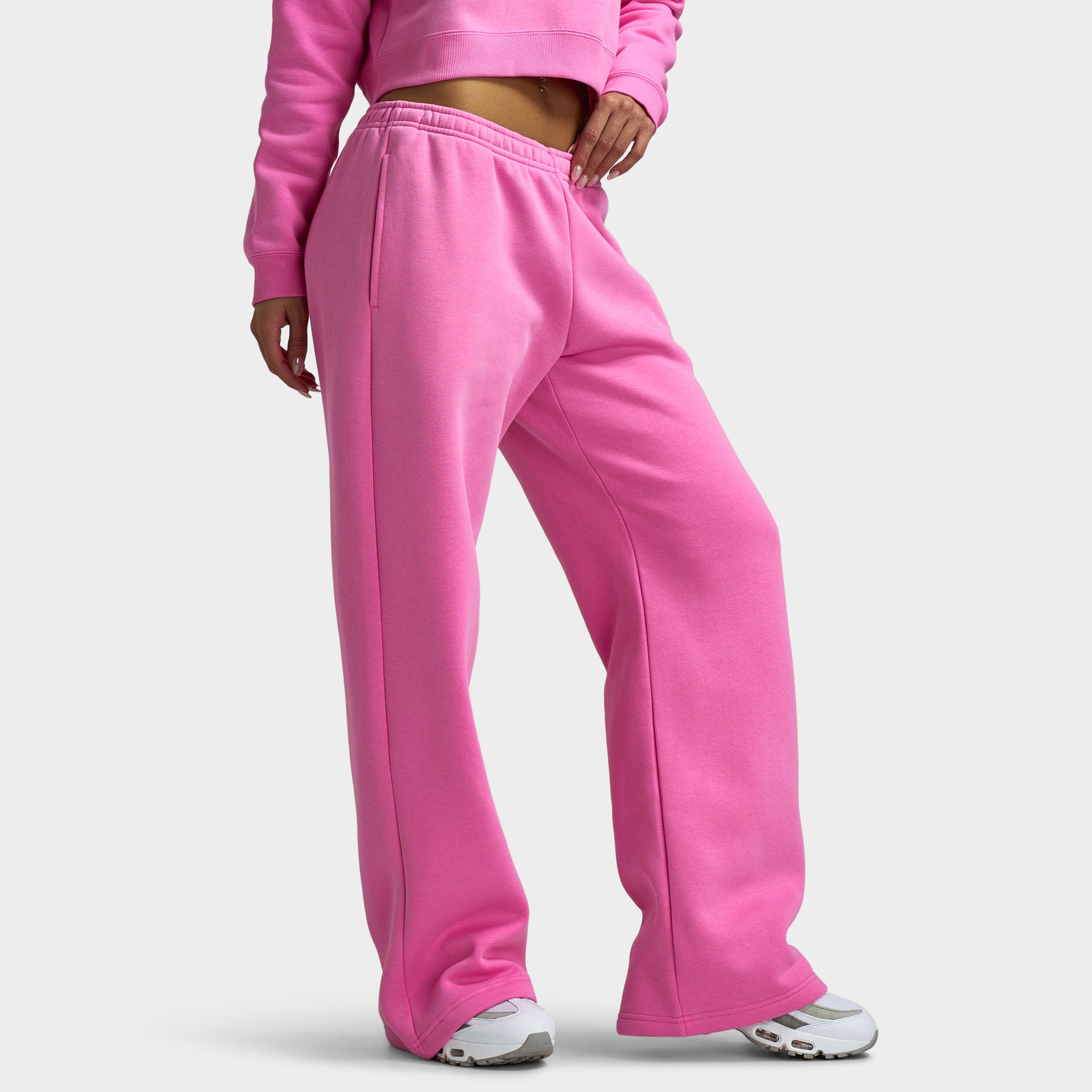 Nike Sportswear Phoenix Fleece Straight Leg Pants / Playful Pink
