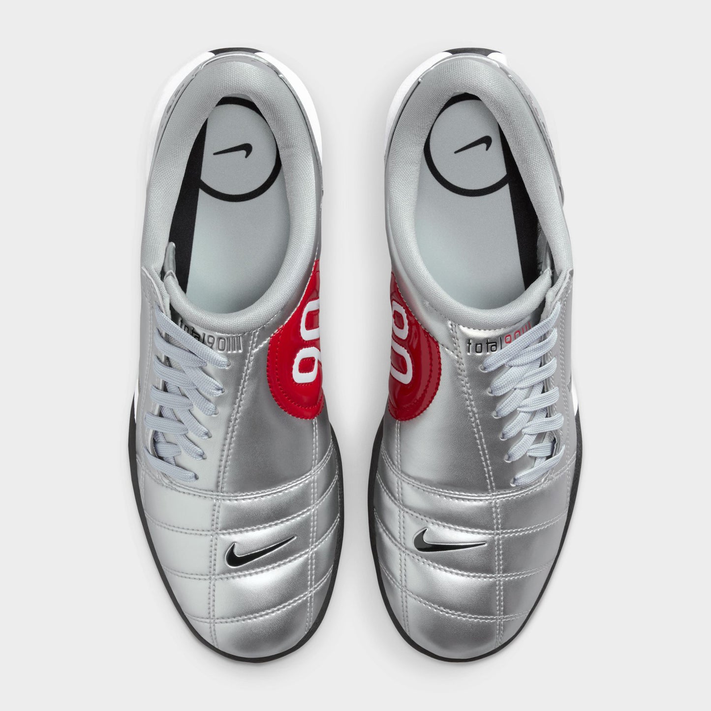 Nike Women's Total 90 Metallic Silver / Black - University Red