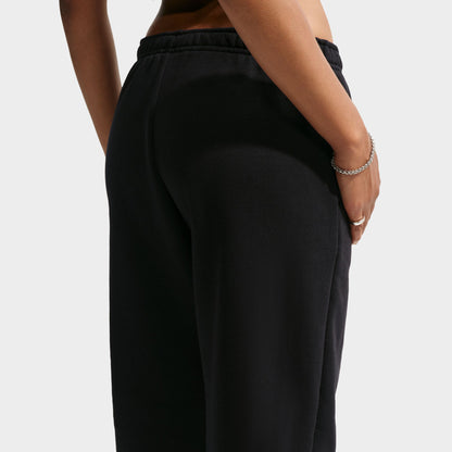 Nike Femmes Studio Pantalon Polaire Noir / Blanc