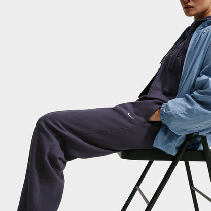 Nike Woman Studio Fleece Loose Cut Midweight Jogging Gridiron / Sail