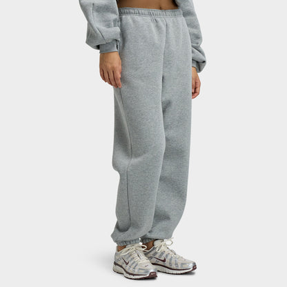 Nike Femme Studio Polaire Pantalon à revers taille haute surdimensionné à revers Gris chiné foncé / Voile