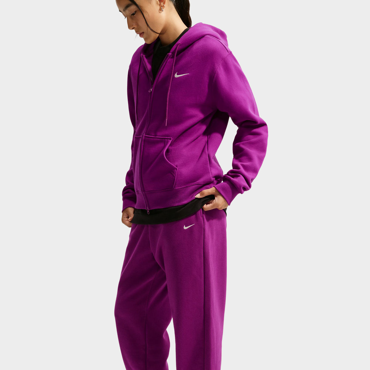 Nike Woman Studio Fleece Midweight Jogging True Berry / Sail