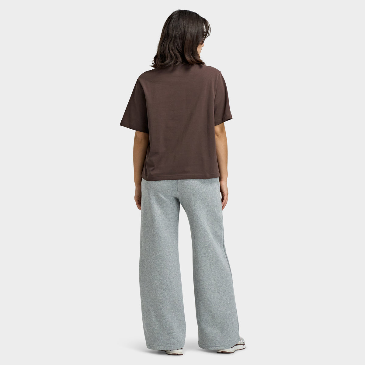 Nike Femme Studio Polaire Pantalon Mi-haute Gris foncé chiné / Voile