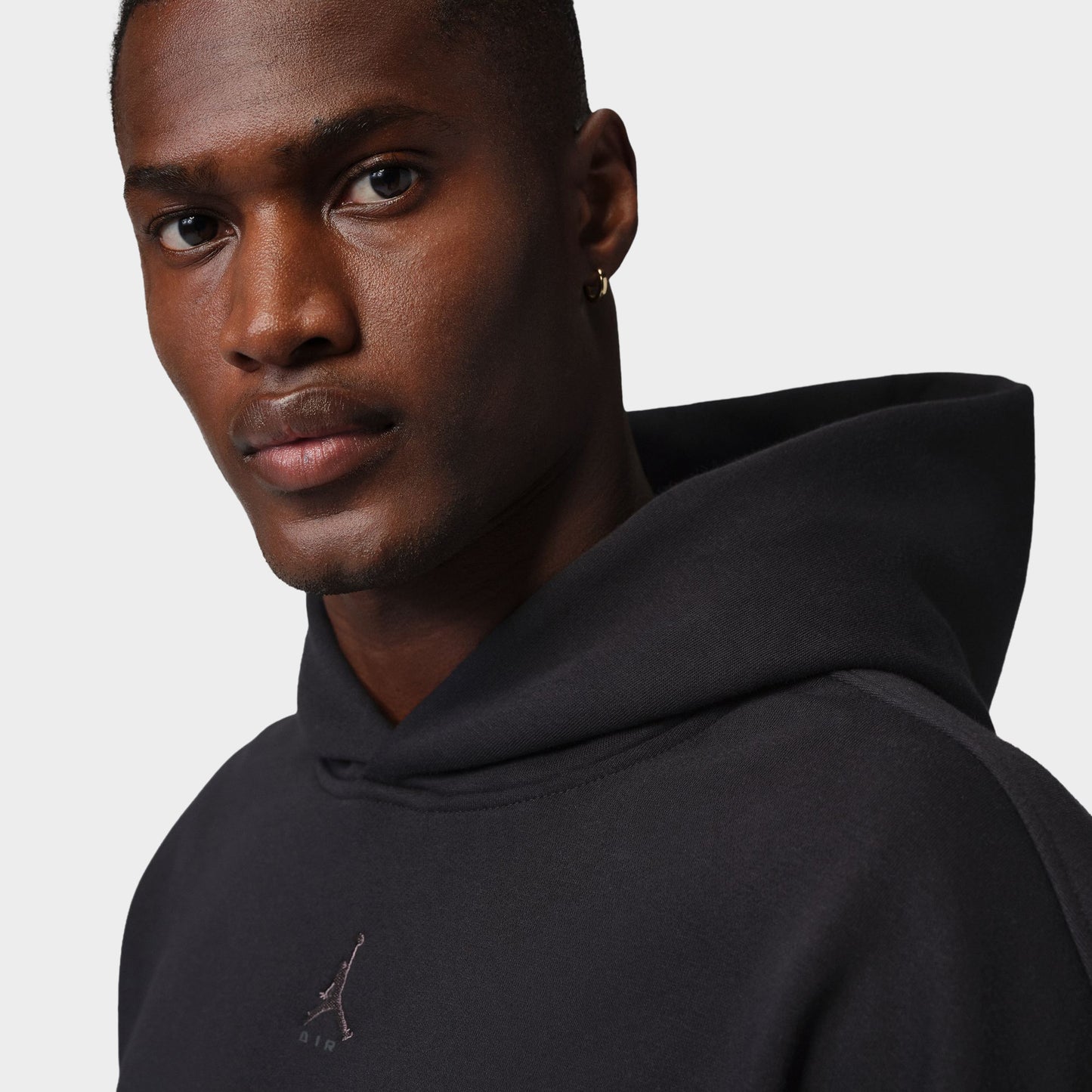 Jordan Brooklyn Oversized Fleece Hoodie / Black