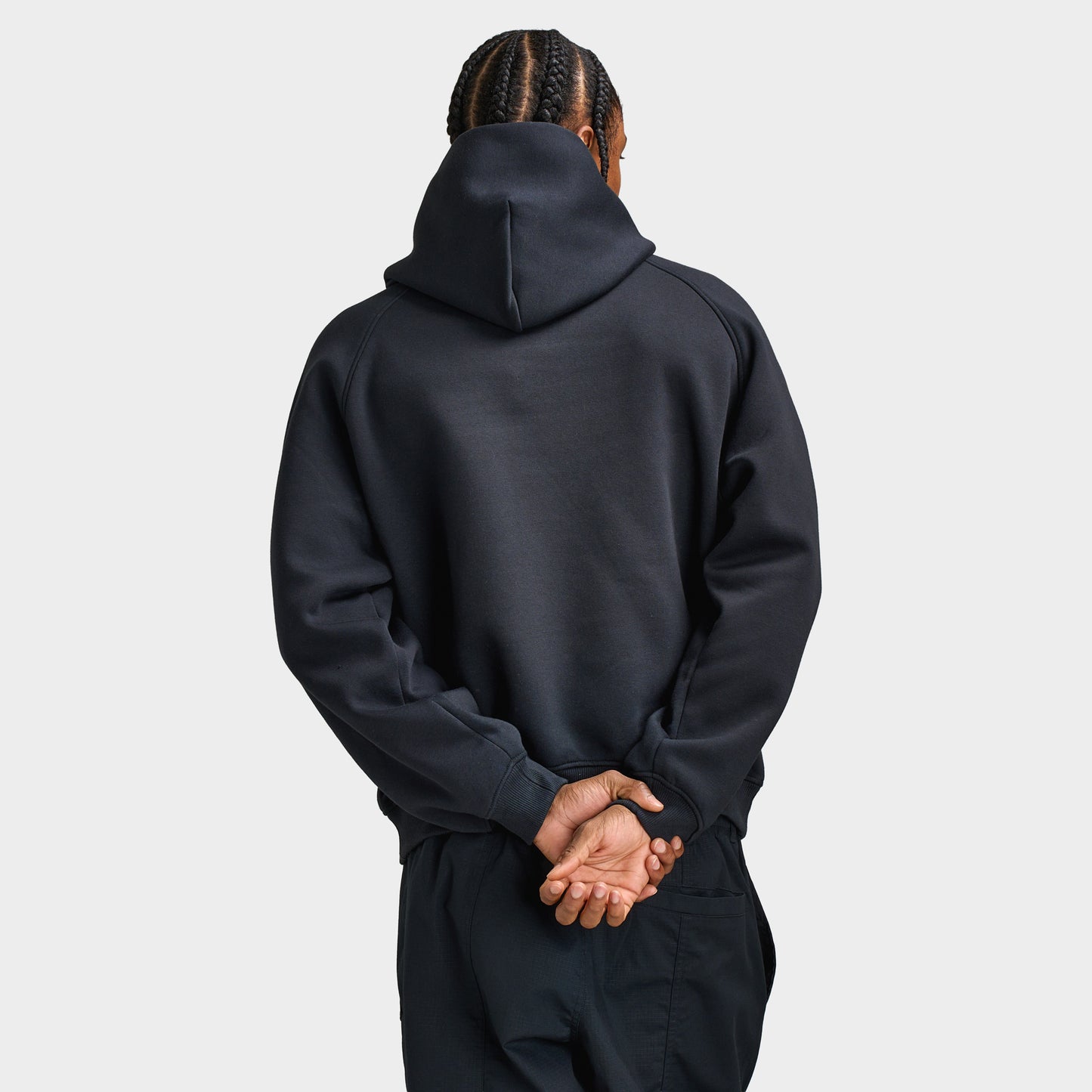 Jordan Brooklyn Oversized Fleece Hoodie / Black