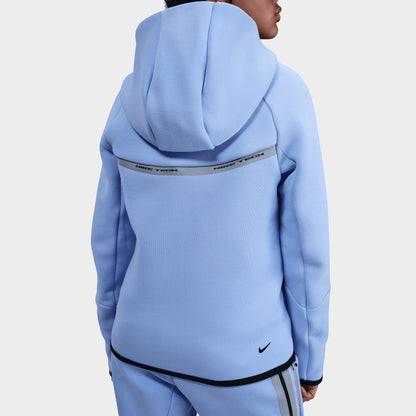 Nike Sportswear Tech Fleece entièrement zippé pour enfants Aluminium réfléchissant/noir