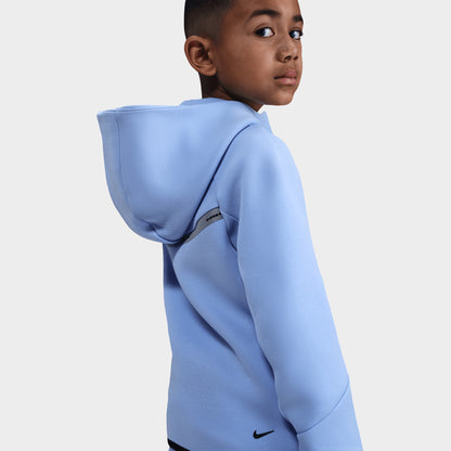 Nike Sportswear Tech Fleece entièrement zippé pour enfants Aluminium réfléchissant/noir