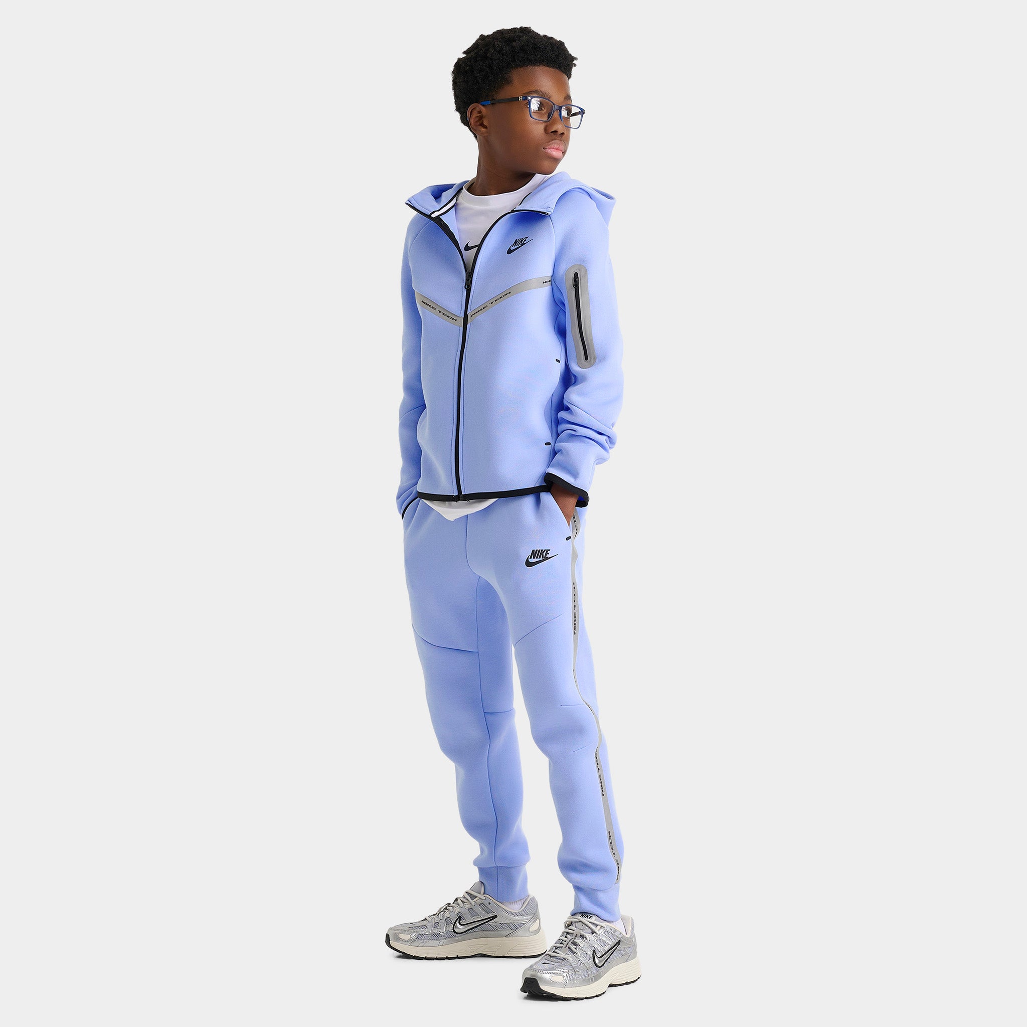Nike Sportswear Juniors' Tech Fleece Joggers Reflect Aluminun