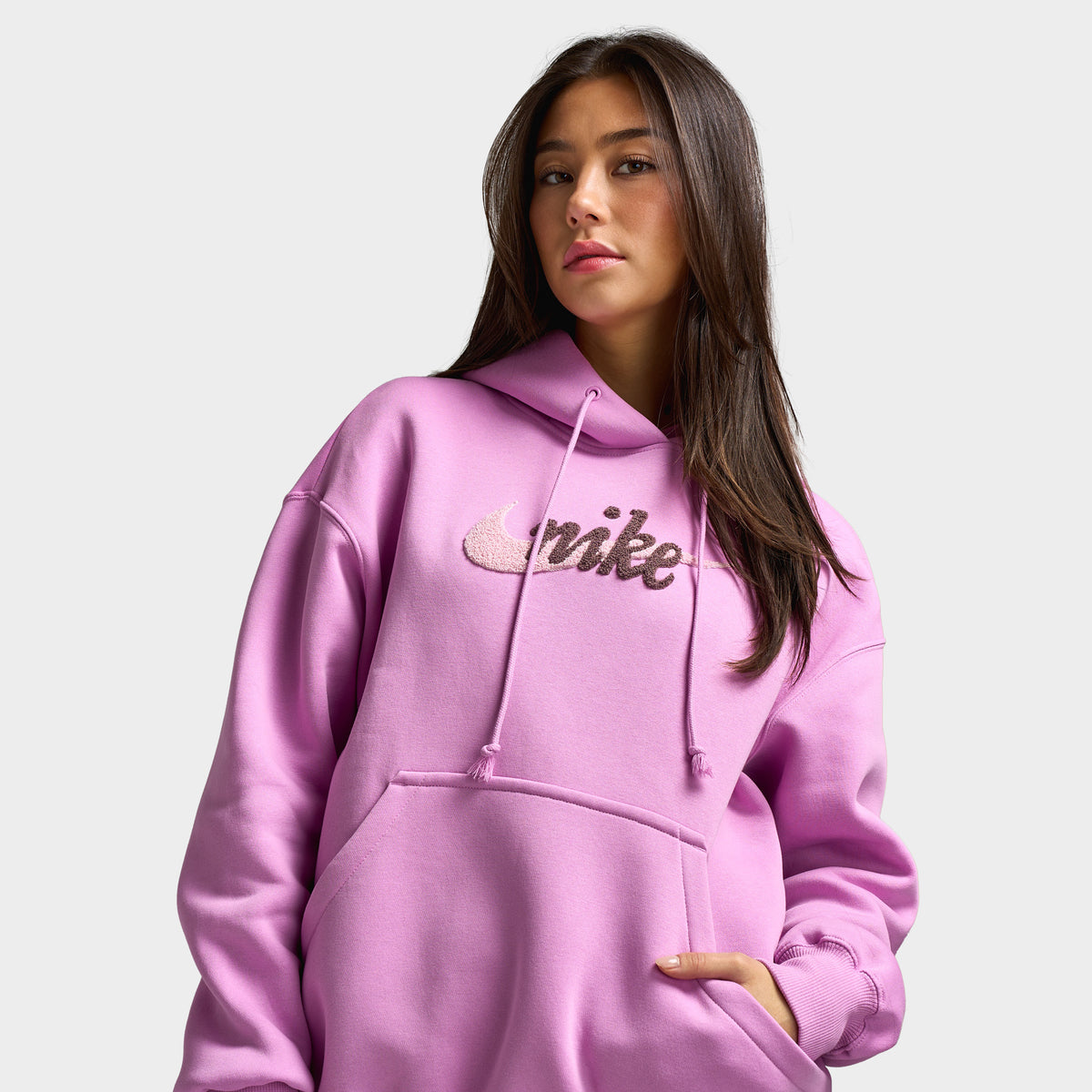 Sweat à Capuche Victoria's Secret PINK Violet Argenté – Taille XL (Grande Taille)