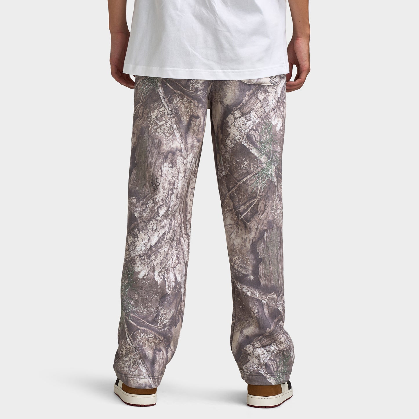 Jordan Brooklyn Realtree Fleece Open Hem Pants White / Brigh Citron