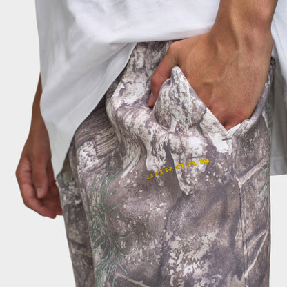 Jordan Brooklyn Realtree Fleece Open Hem Pants White / Brigh Citron