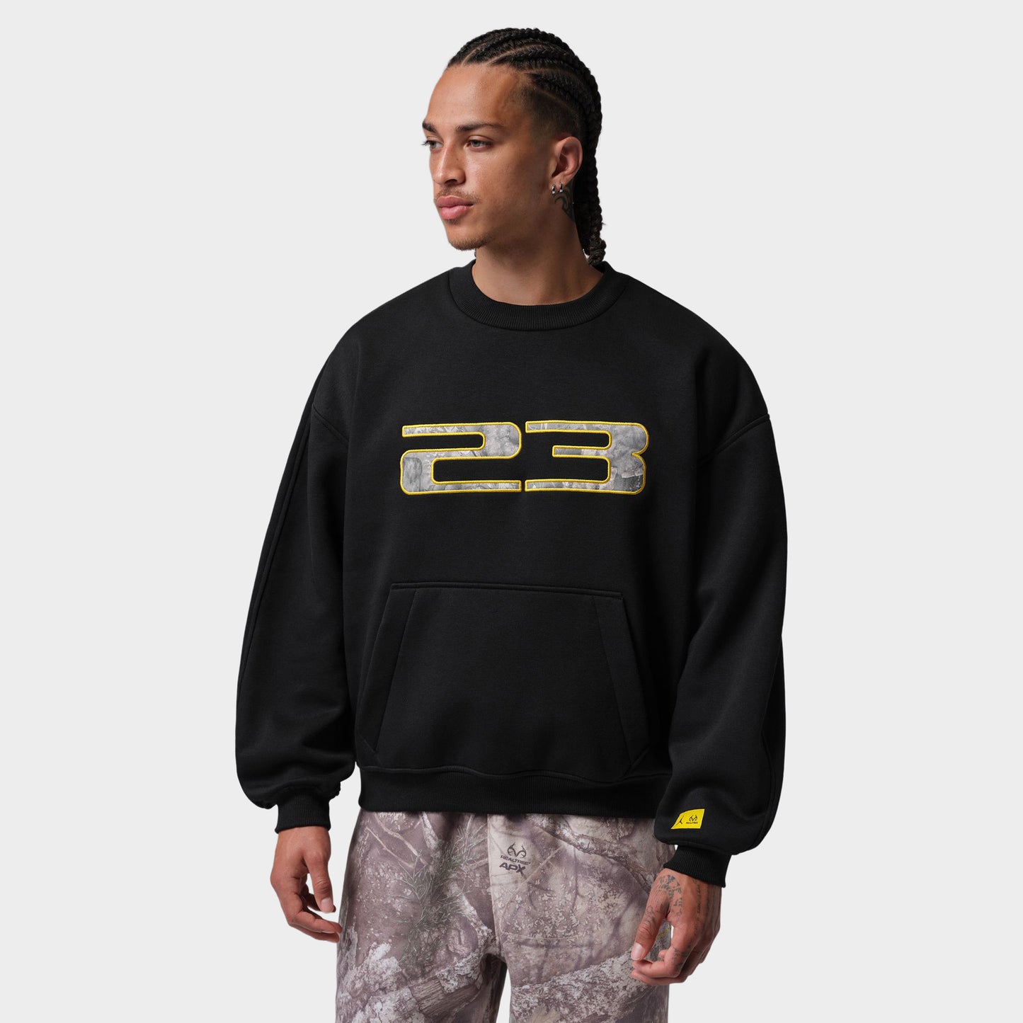 Jordan Brooklyn Realtree Fleece Crew / Black
