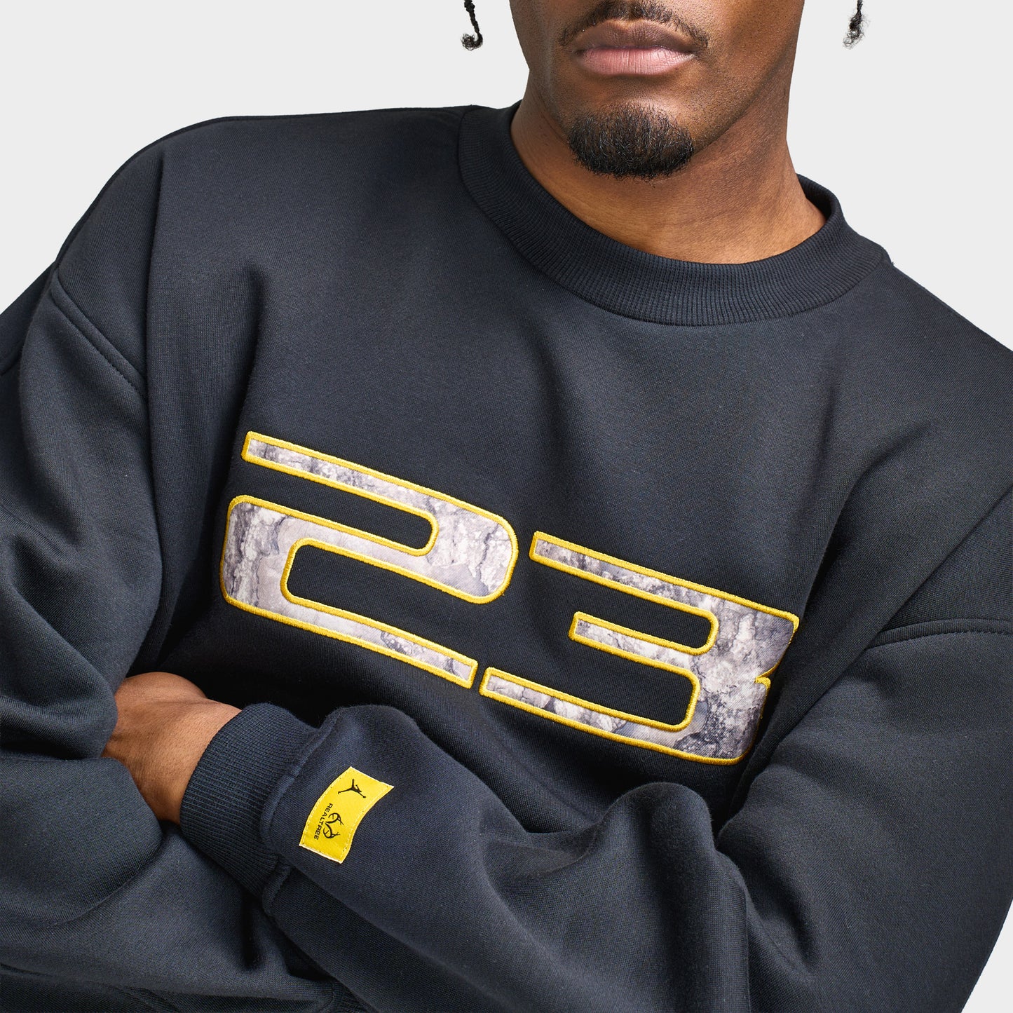 Jordan Brooklyn Realtree Fleece Crew / Black