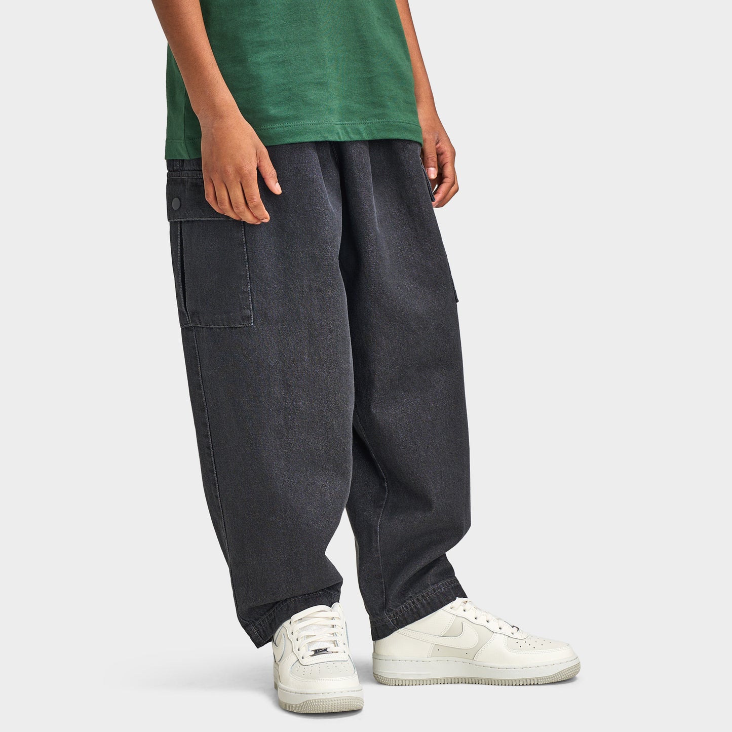 Pantalon cargo en jean Nike Junior Garçon Noir / Anthracite