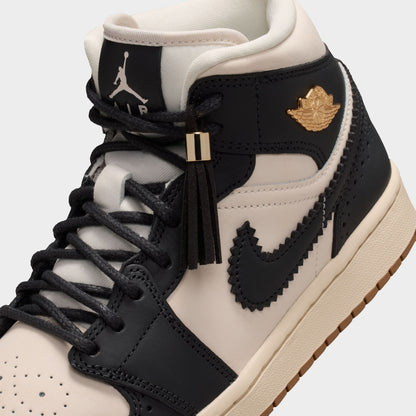 Jordan Women's 1 Mid SE Off Noir / Chalk - Chalk